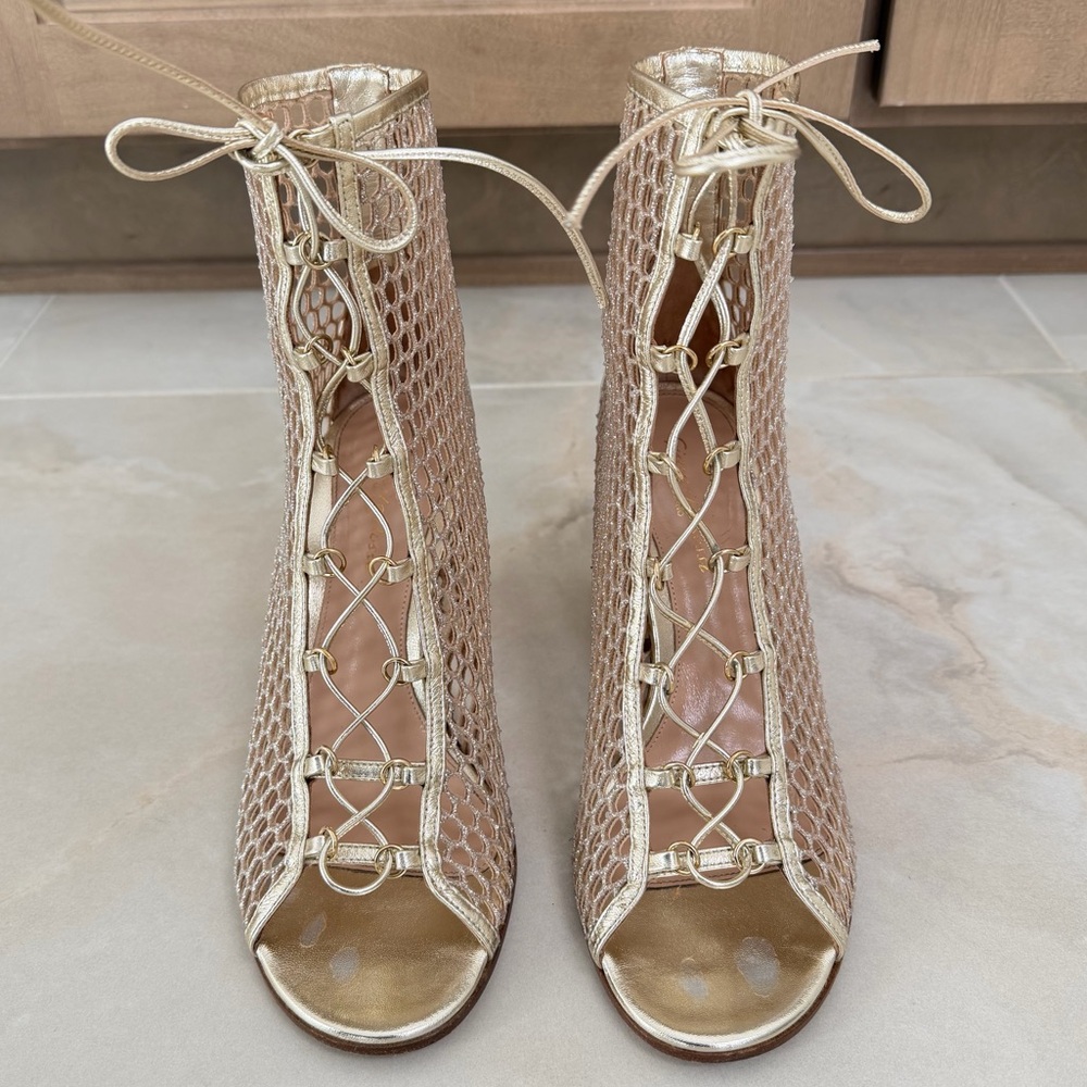 GIANVITO ROSSI Santana Glitter Booties